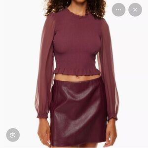 Wilfred Burgundy Tempest Blouse
